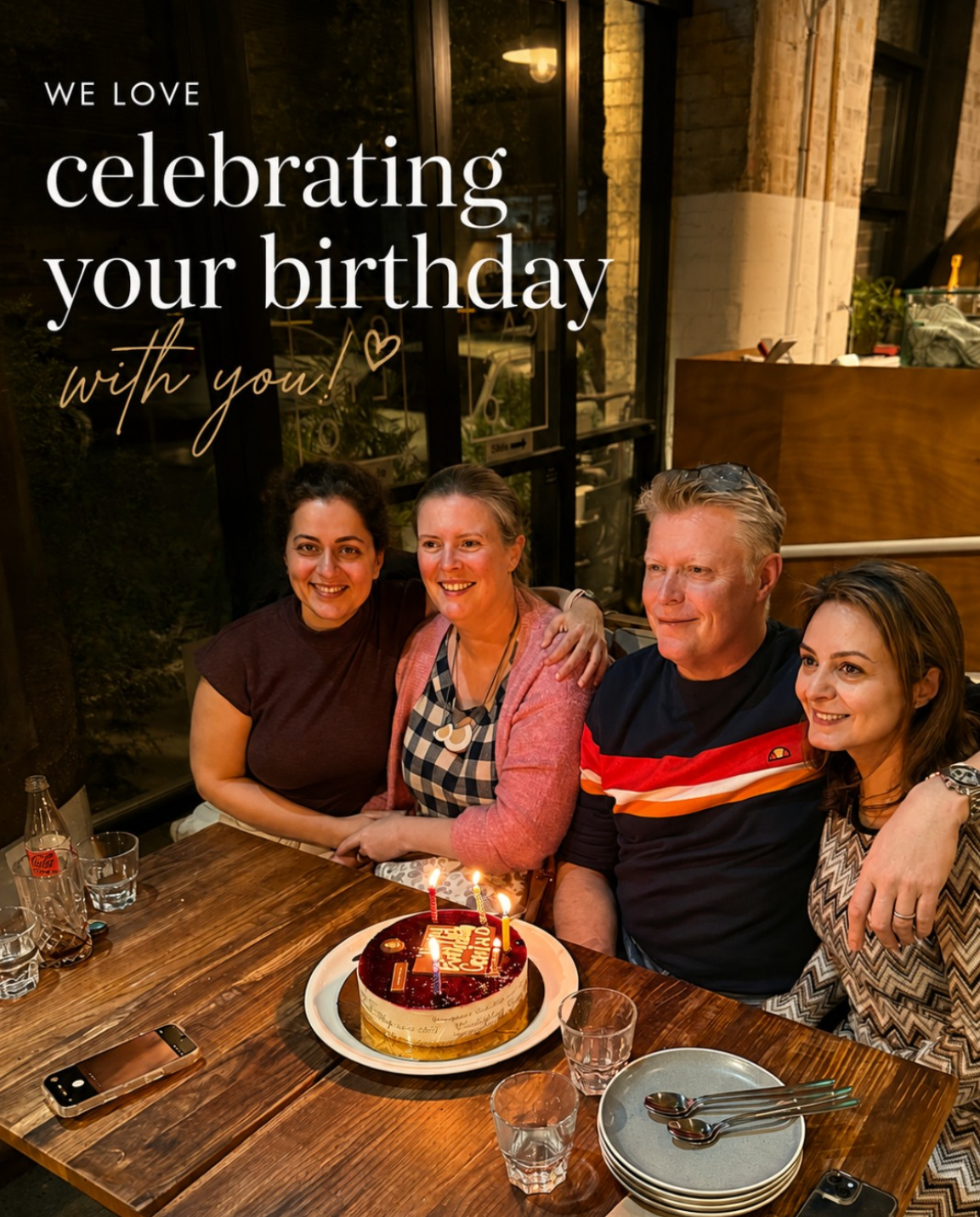 Calico birthday celebration creative
