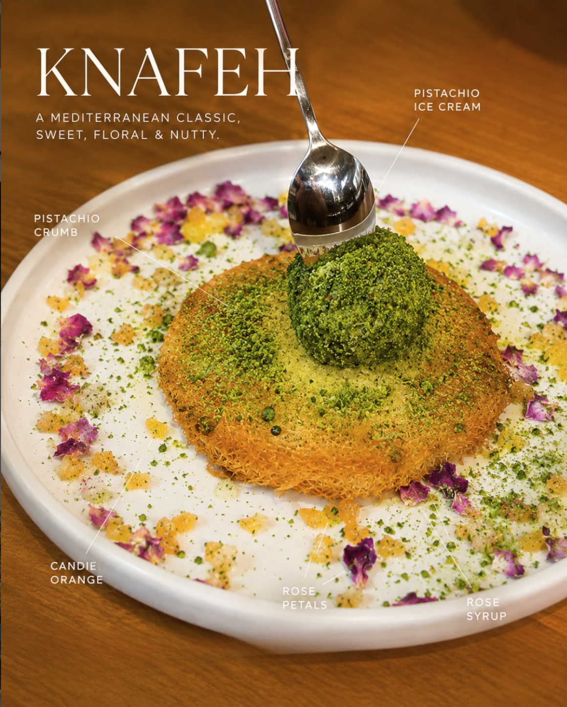 Calico knafeh dessert creative