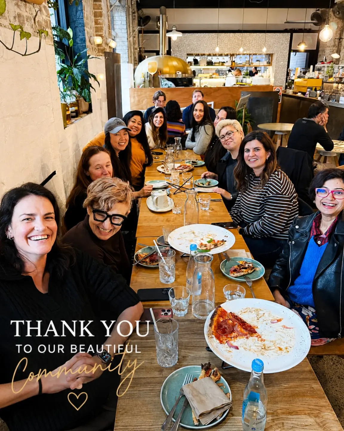 Calico community thank-you gathering at the restaurant